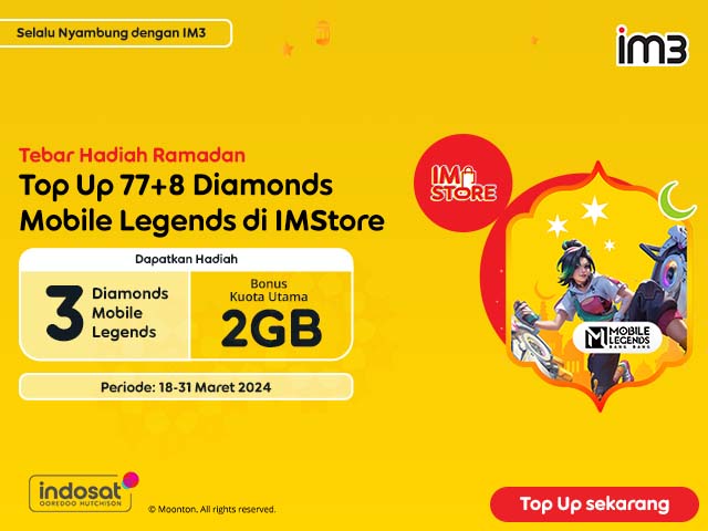 Promo Mobile Legends Bonus 3 diamonds