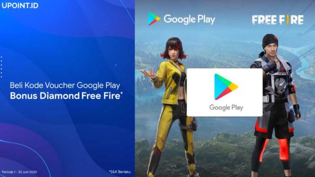 Promo Kode Voucher Google Play, Bonus Free Fire Hingga 550 Diamond