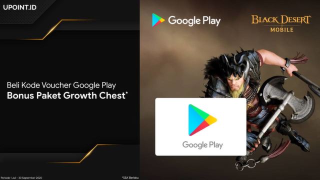 Promo Kode Voucher Google Play, Dapat Bonus Paket Growth Chest