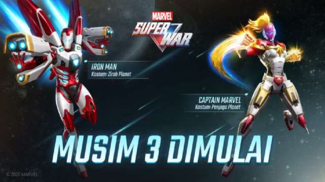 Iron Man Dan Captain Marvel Dapatkan Armor Luar Angkasa Musim 3 Marvel Super War
