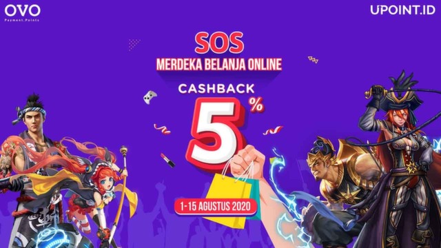 Promo Agustus Merdeka, Cashback 5% Hanya Top Up Pakai OVO