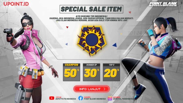 Diskon 20% Special Sale Item Support Point Blank Indonesia