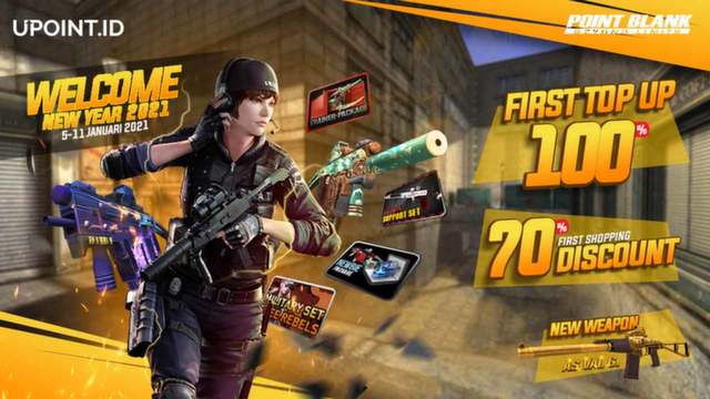 Event Point Blank Spesial Tahun Baru! Top Up PB Cash kamu di Upoint