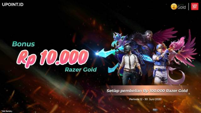Promo Terbatas! Bonus 10.000 Beli Razer Gold Pakai LinkAja