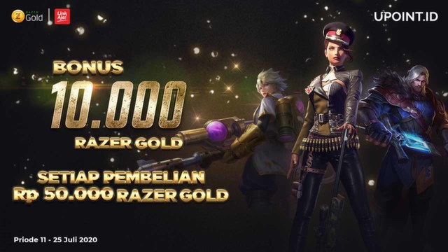 Dapatkan Bonus Rp 10.000 Razer Gold Hanya Top Up Pakai LinkAja