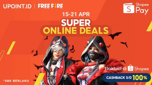 ShopeePay Super Online Deals! Dapatkan Cashback hingga 100% di Upoint