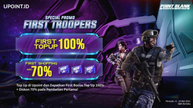 Promo Spesial Point Blank di Upoint Khusus First Troopers
