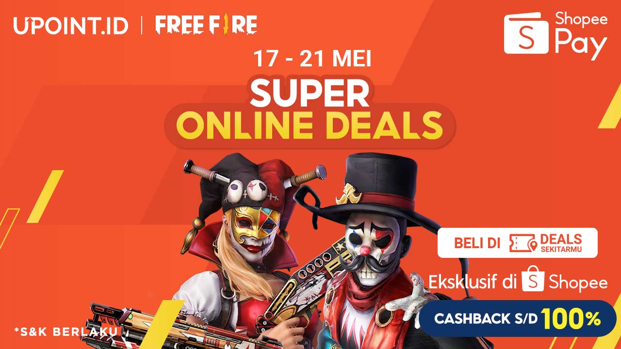 ShopeePay Super Online Deals Dapat Cashback hingga 100% Hanya di Upoint