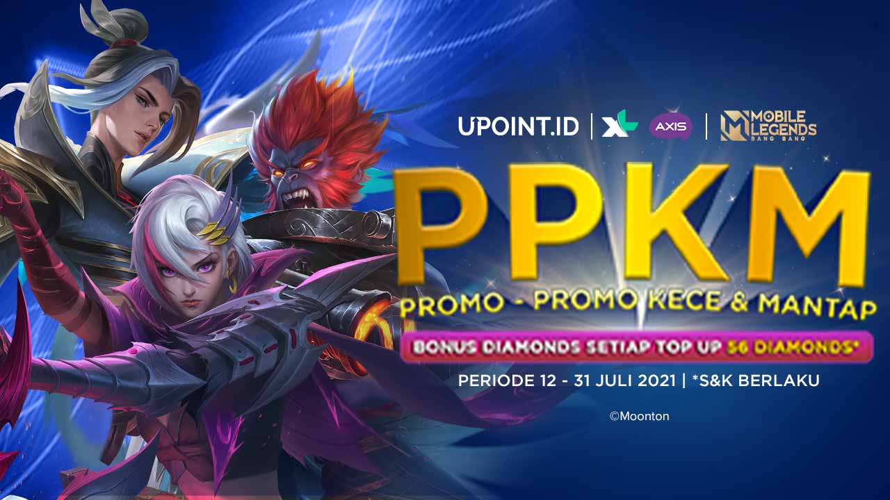 PPKM, Promo - Promo Kece & Mantap! Bonus Diamonds Mobile Legends khusus Pengguna XL Axis