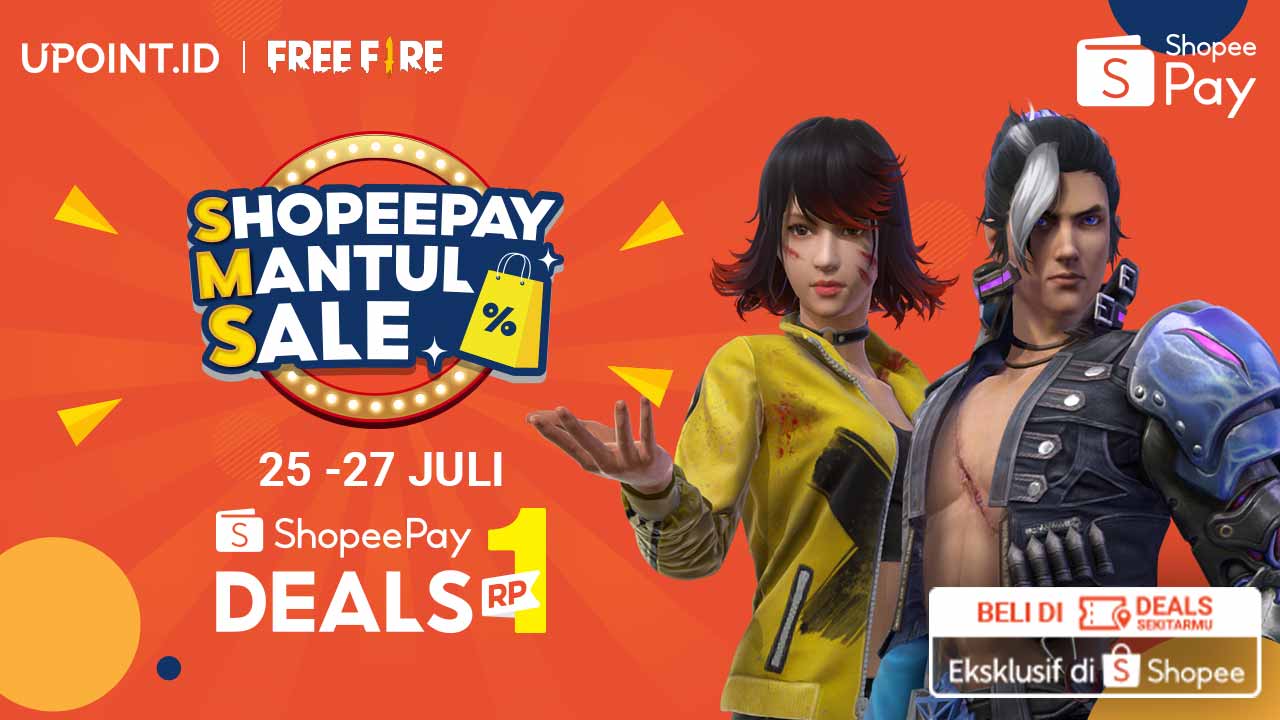 Promo ShopeePay Mantul Sale dengan Cashback hingga 100% di Upoint