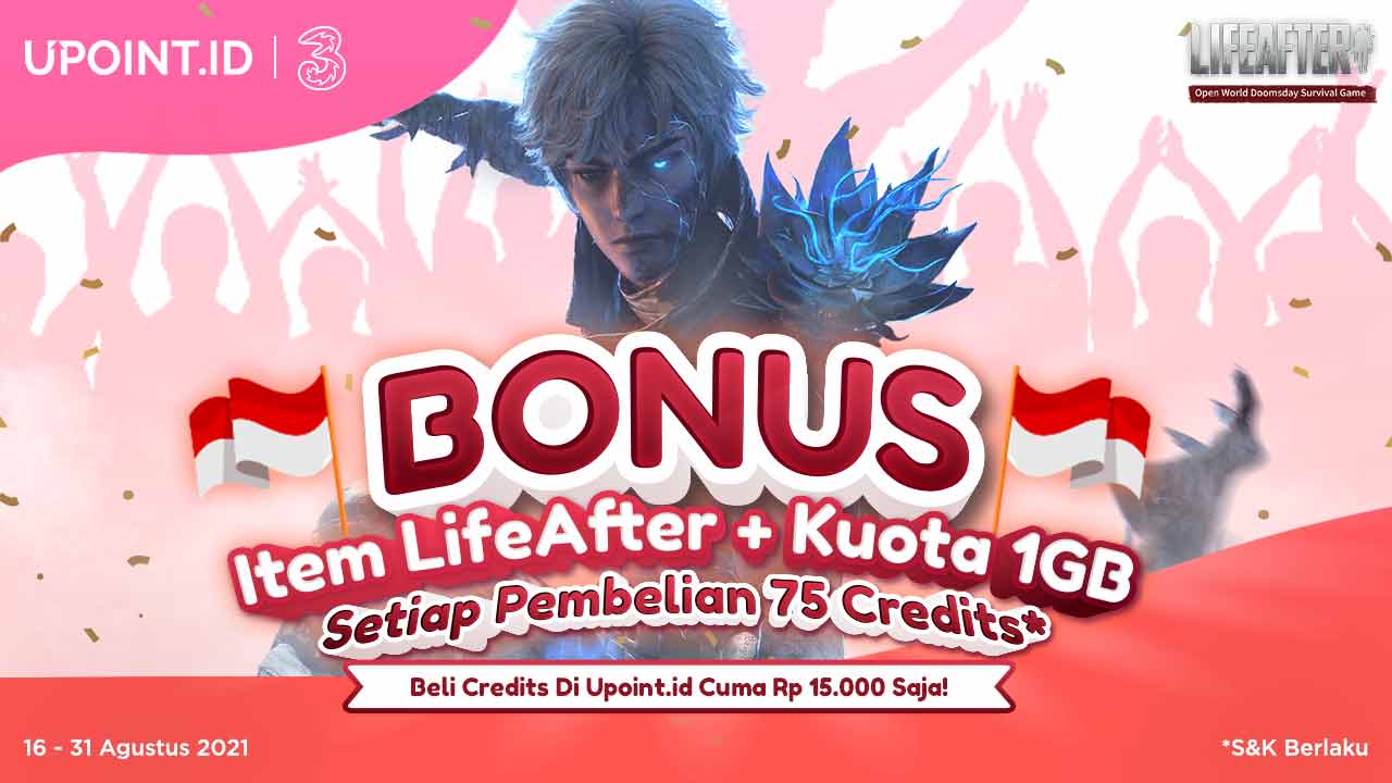 Dapatkan Bonus Item LifeAfter & Kuota Data 1 GB Hanya Top Up di Upoint