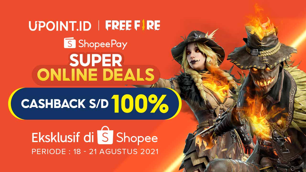 ShopeePay Super Online Deals! Top Up Game Pakai ShopeePay Dapat Cashback 100%