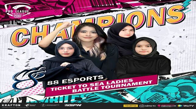 88 Esports Berhasil Menjuarai Turnamen PMPL ID Season 4: Ladies Battle