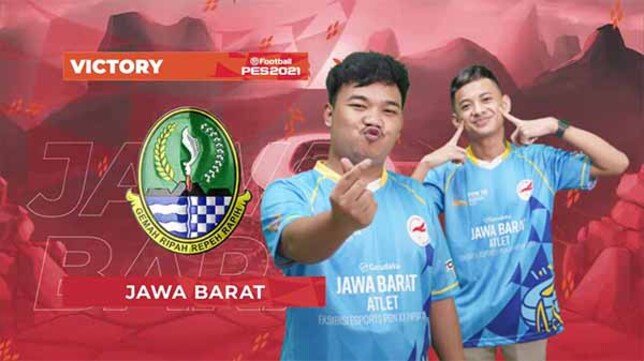 Ferry Gumilang dan Rizky Faidan Bawa Jawa Barat Raih Medali Emas eFootball PES 2021 PON XX Papua 2021