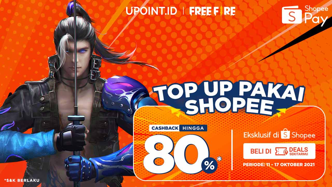 Top Up Game Favoritmu Dapatkan Cashback ShopeePay 80%