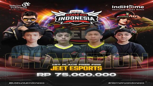 Jeet Esports Berhasil Juarai Mabarkuy Indonesia 2021 Game Free Fire