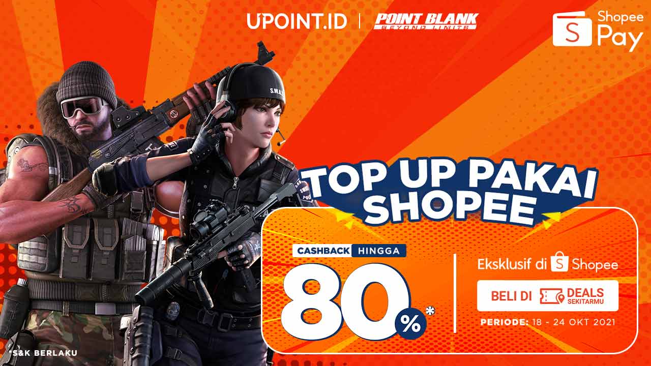 Top Up Game Favorit Kamu Dapat Cashback ShopeePay 80%