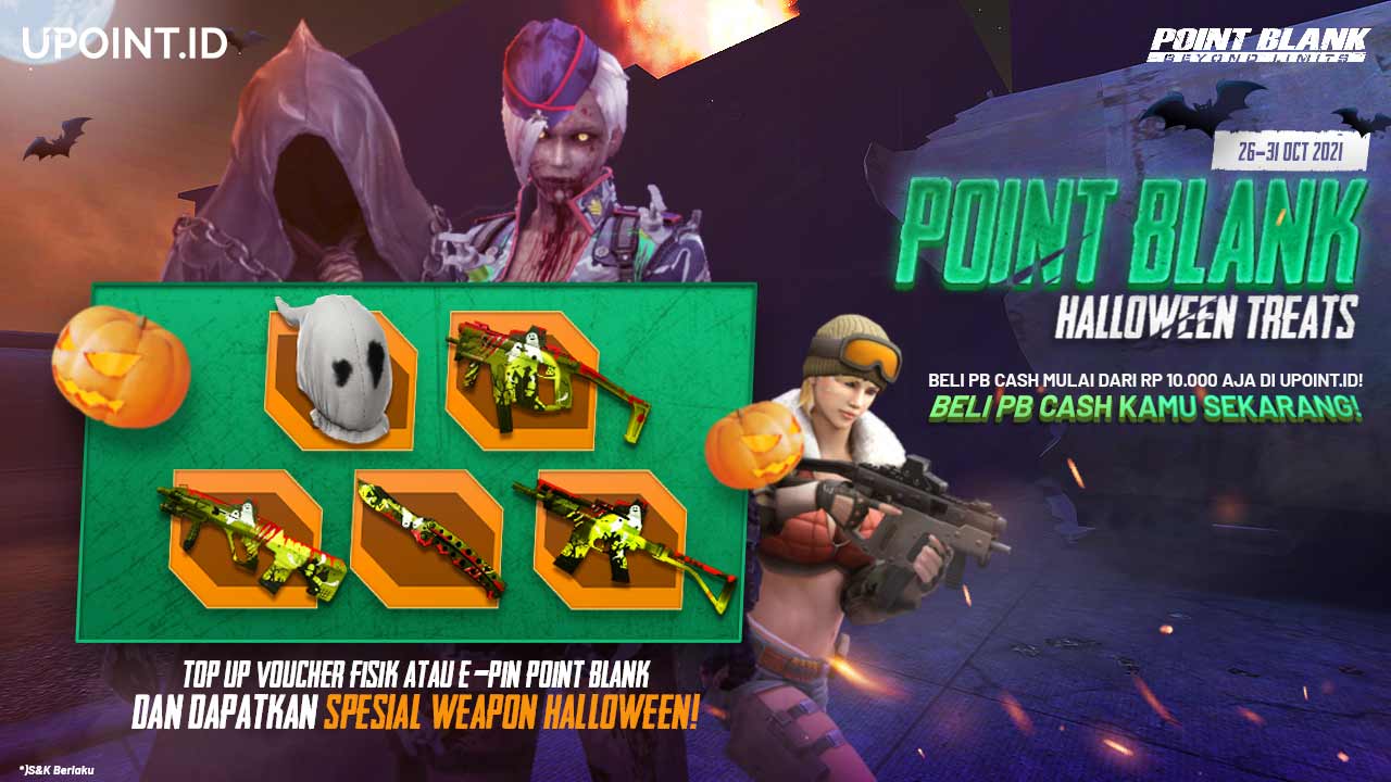 Top up Game Point Blank di Upoint dan Dapatkan Bonus Special Halloween, Skin Ghost House