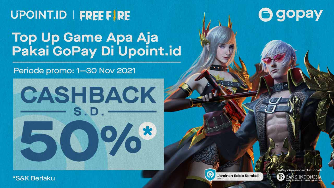 Cashback GoPay hingga 50% Hanya Top Up di Upoint