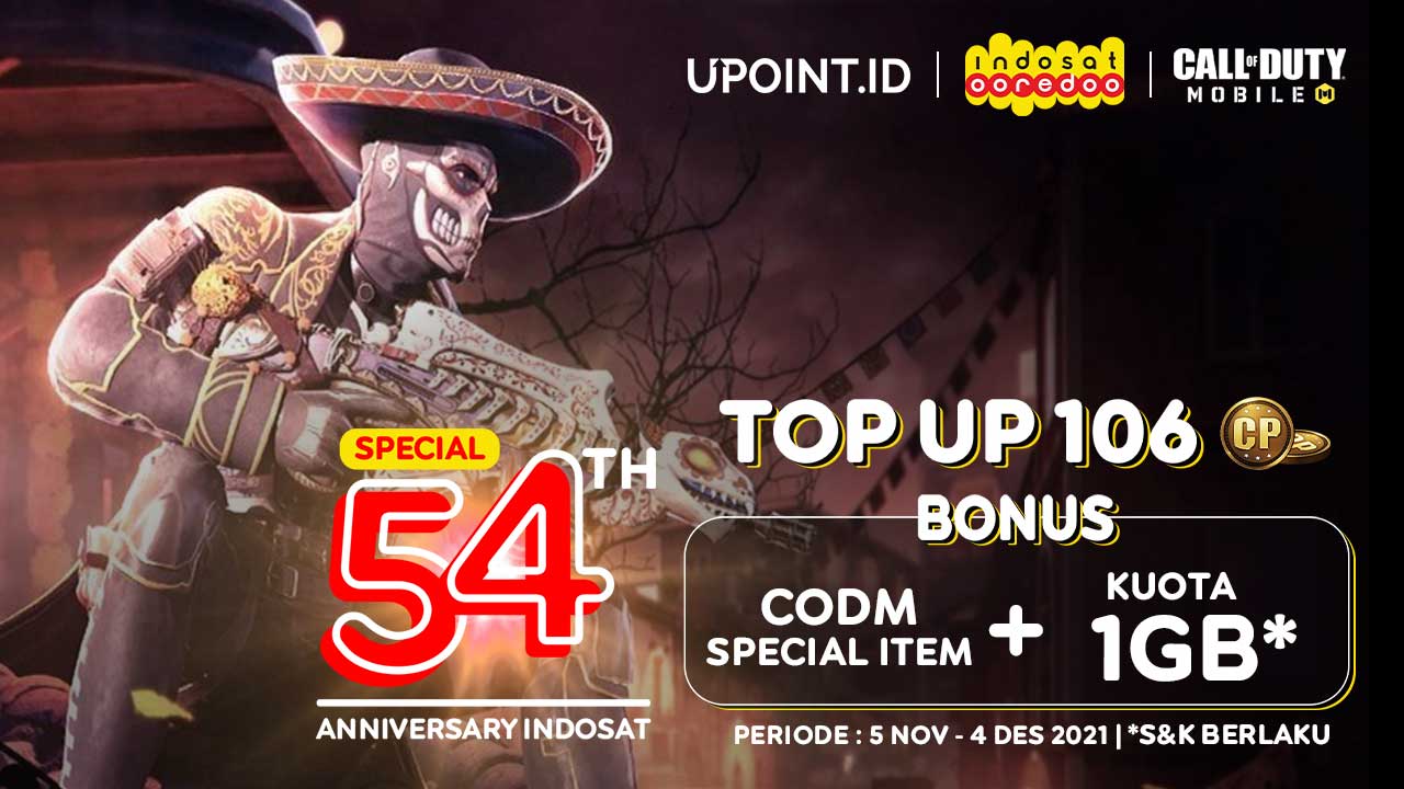 Bonus Spesial Item CODM dan Kuota 1 GB Hanya Pakai Indosat di Upoint