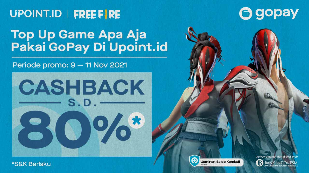 Top up Game pakai GoPay Dapat Cashback hingga 80%