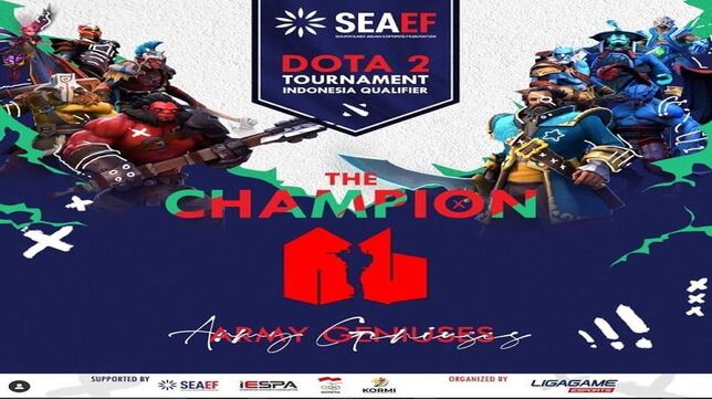 Army Genuses akan Wakili Indonesia dalam Turnamen SEAEF DOTA 2 Championship 2021