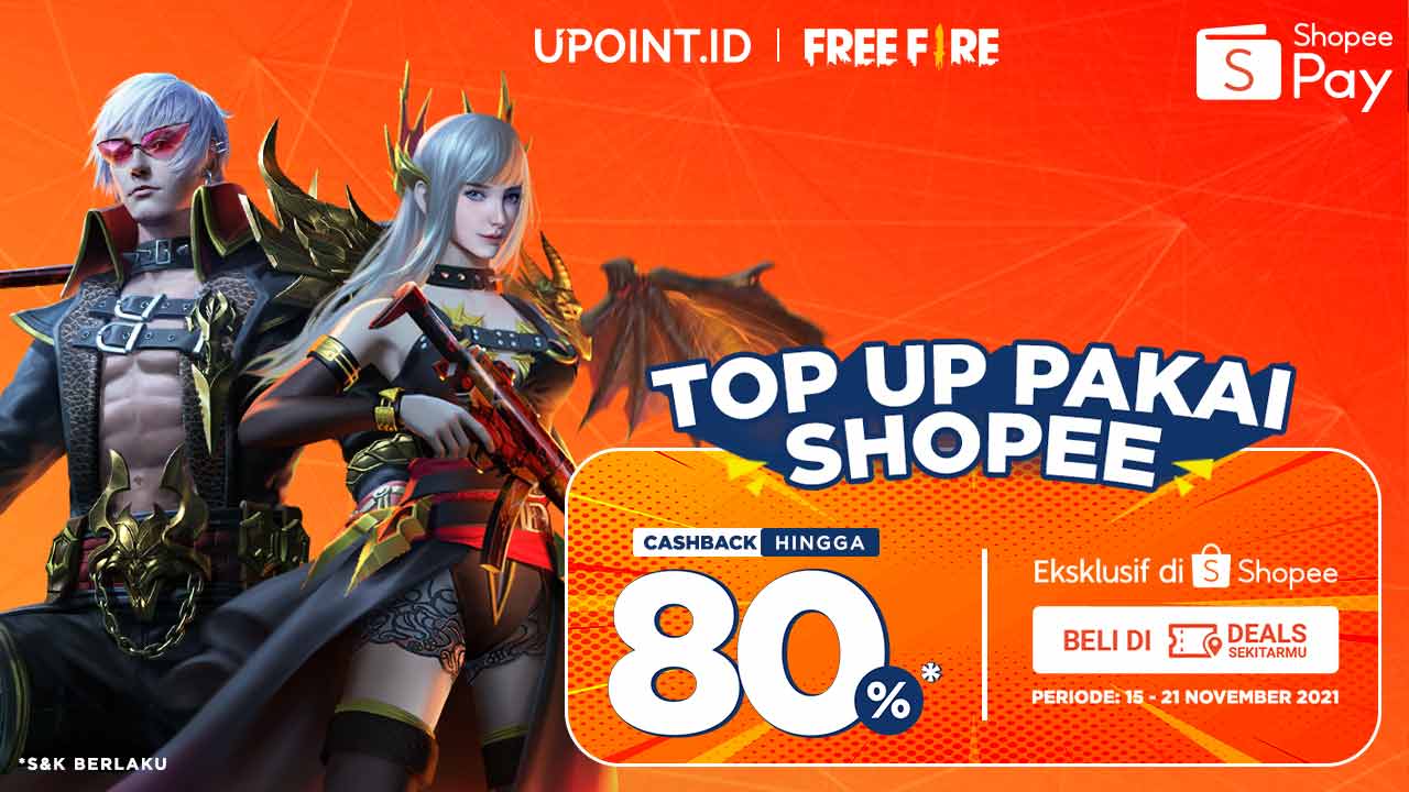 Beli Voucher ShopeePay dan Dapatkan Cashback hingga 80% di Upoint