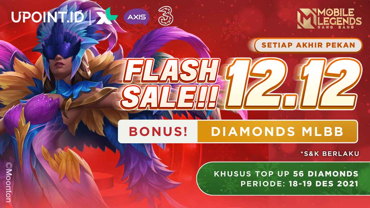 Flash Sale 12.12! Nikmati Bonus Diamonds Mobile Legends Hanya di Upoint.id