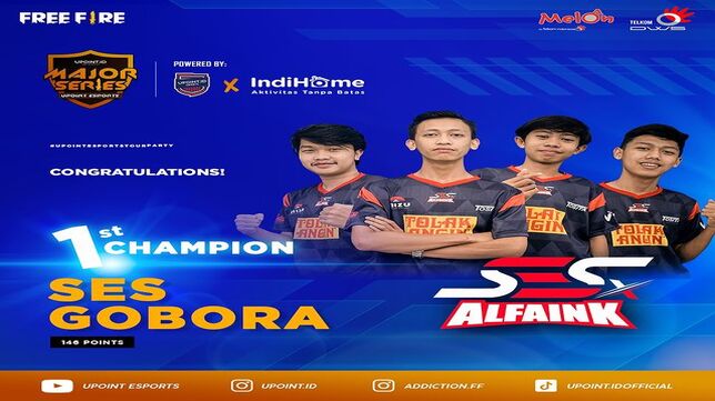 SES GOBOBA Tampil Sebagai Juara Turnamen Free Fire Upoint Esports Major Series 2021