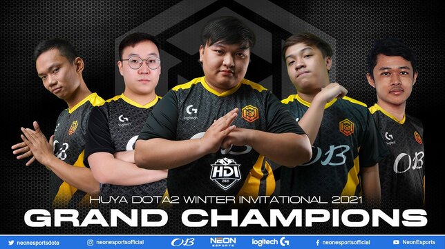 Mamang Daya Bawa Tim OB x NEON Juara Huya Dota2 Winter Invitational 2021