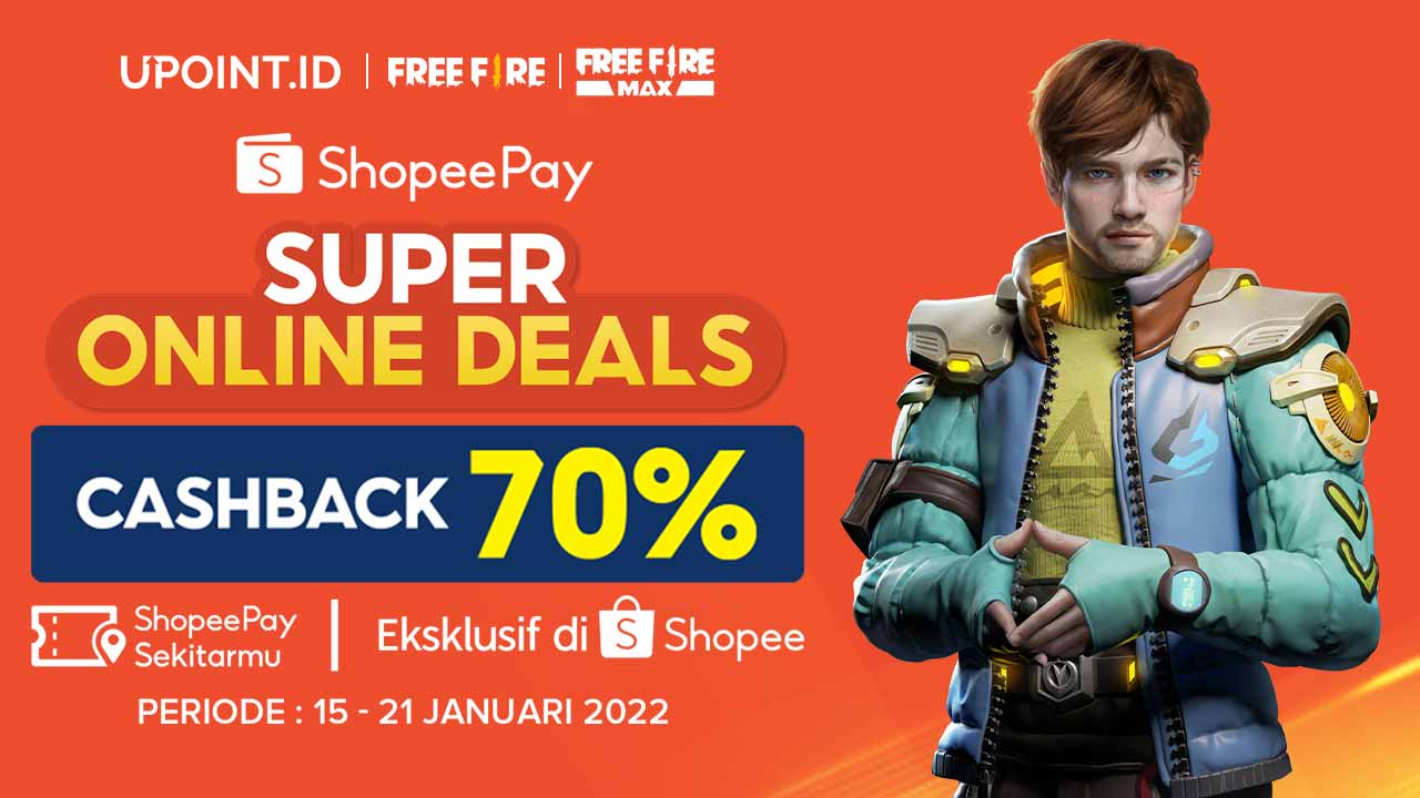 Super Online Deals! Dapatkan Cashback ShopeePay 70% di UPOINT.ID