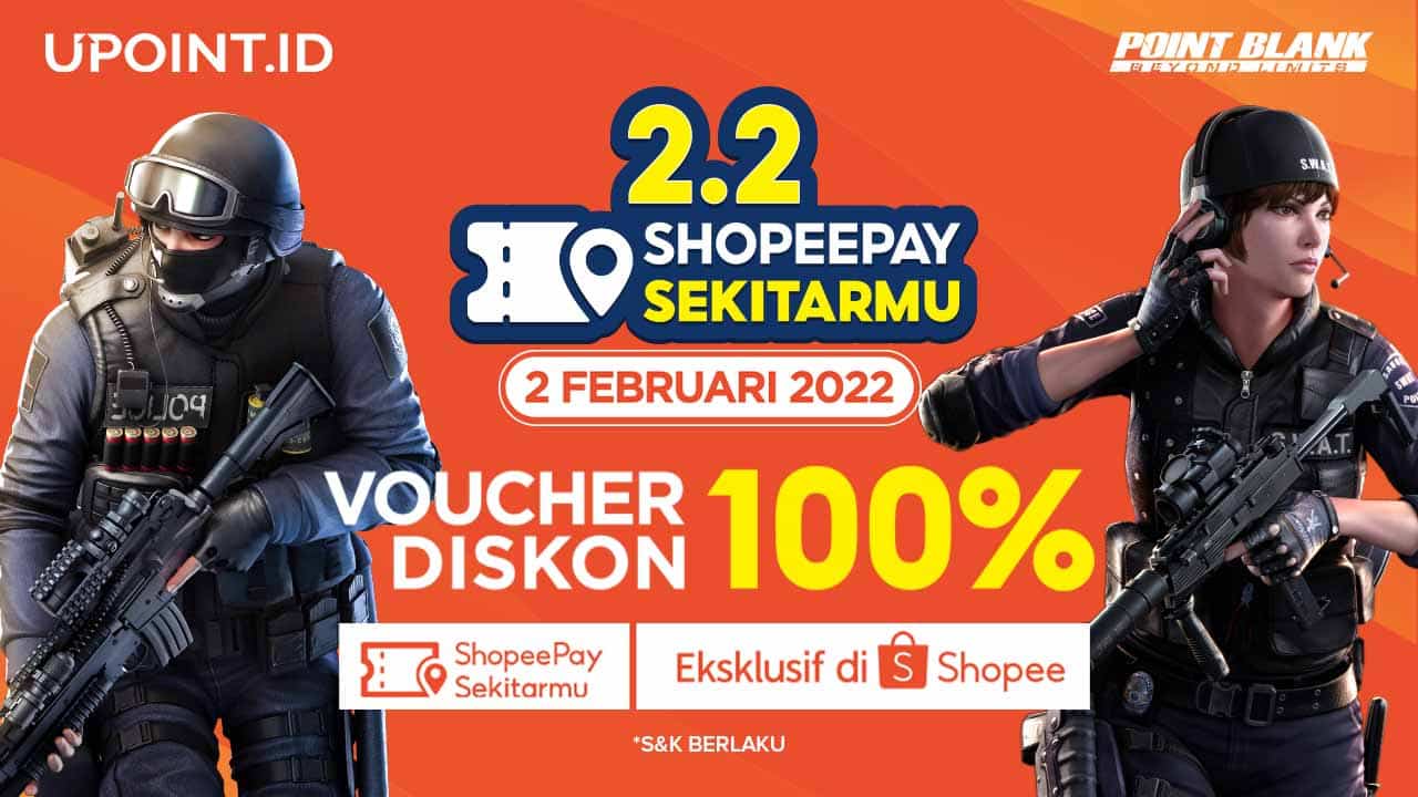 Promo 2.2 Hanya 1 Hari! Dapatkan Diskon ShopeePay 100% di UPOINT.ID