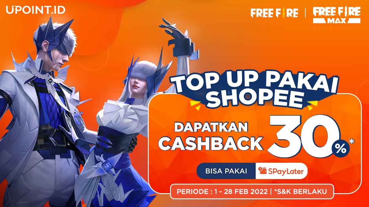 Cashback ShopeePay 30% dengan Top Up Game Favoritmu di UPOINT.ID