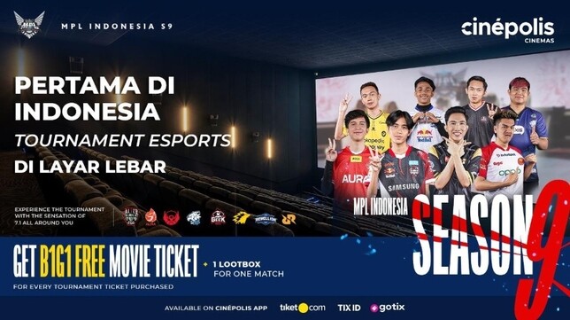 Jalin Kerja Sama dengan Cinepolis, MPL Indonesia Season 9 Hadir di Layar Lebar