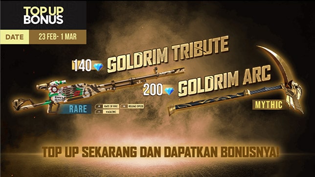 Cara Mendapatkan Skin Scythe Goldrim Arc Free Fire