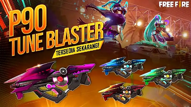 Cara Mendapatkan Gun Skin P90 Tune Blaster Incubator Free Fire