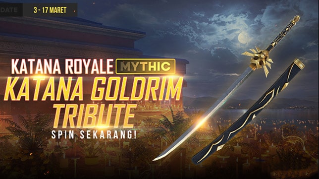 Cara Mendapatkan Skin Katana Goldrim Tribute Free Fire