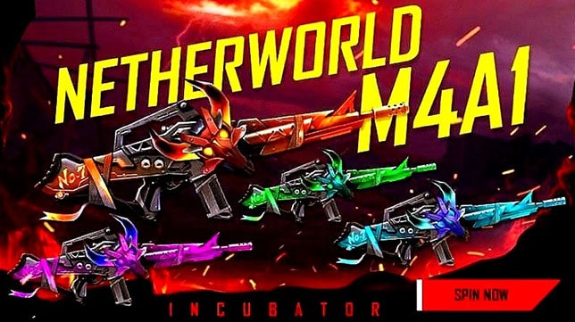 Cara Mendapatkan Gun Skin M4A1 Netherworld Incubator Free Fire