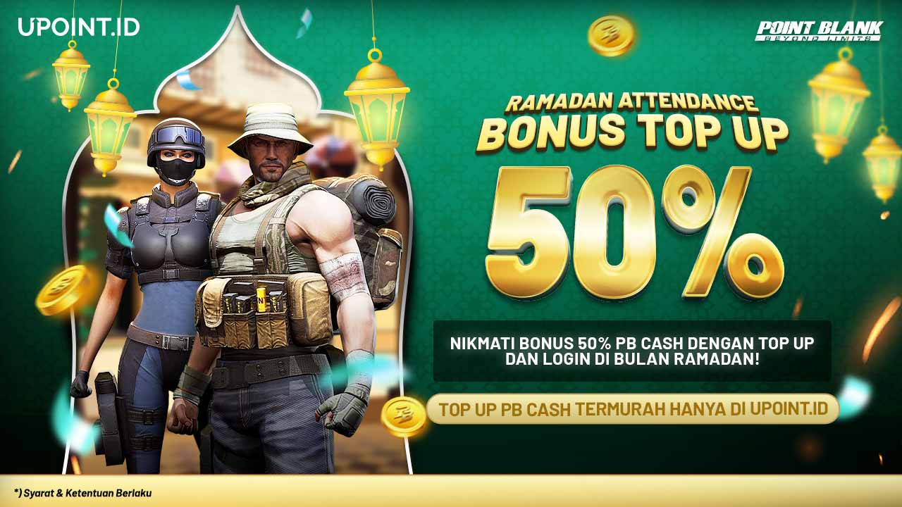 Point Blank Special Ramadan Attendance Dapatkan Bonus Top Up PB Cash 50%