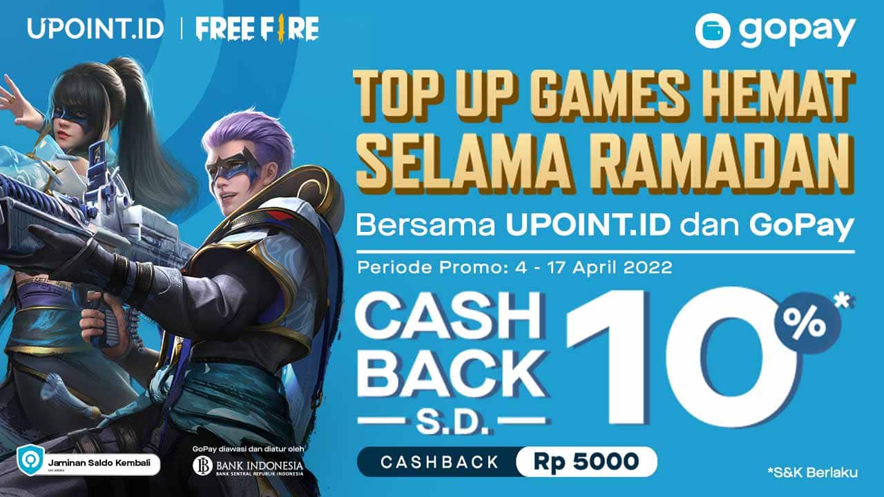 Top Up Games Hemat Spesial Ramadan Bersama GoPay, Dapatkan Cashback 10%