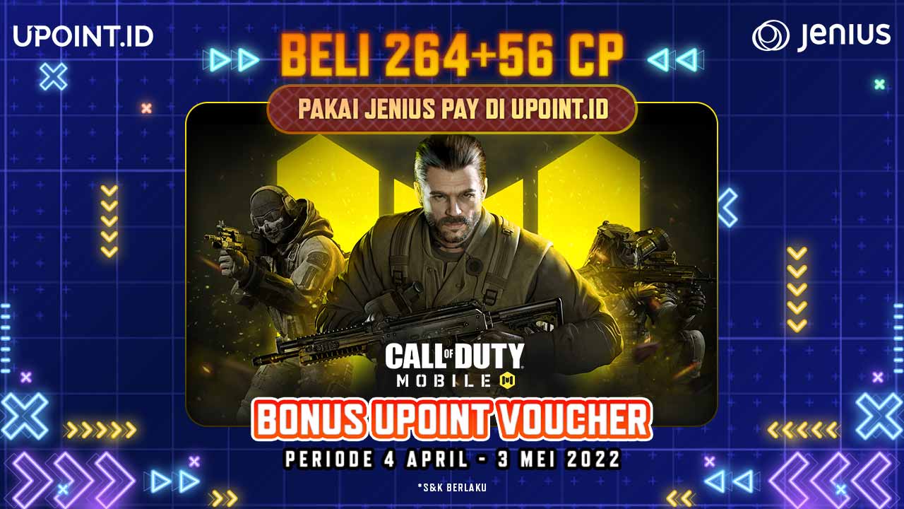 Nikmati Bonus Upoint Voucher CODM Hanya Top Up CP Pakai Jenius Pay