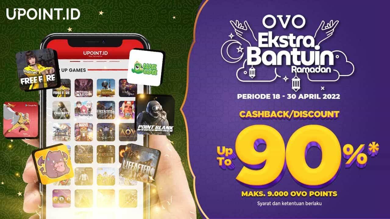 OVO Ekstra Bantuin Ramadan! Cashback hingga 90% OVO Points Hanya di UPOINT.ID