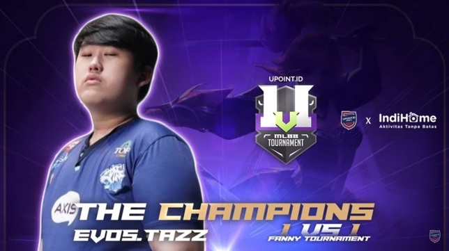 EVOS Tazz Tampil Sebagai Jawara UPoint Esports MLBB 1 vs 1 Fanny Tournament