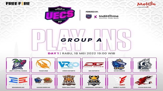 DG Esports Puncaki Klasemen Babak Play-In Grup A UECS Season 7