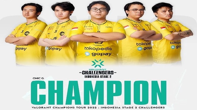 ONIC Esports Tampil Sebagai juara VALORANT VCT 2022 Challengers Indonesia Stage 2