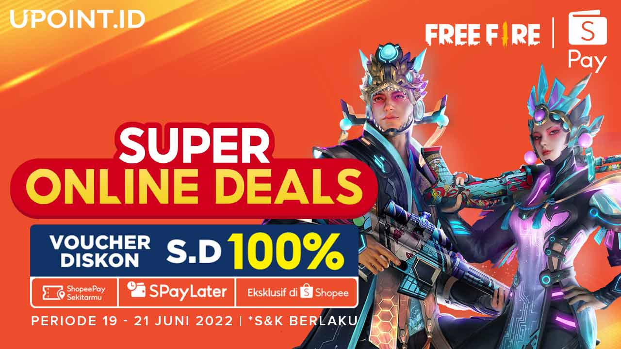 Promo ShopeePay Super Online Deals Dapat Diskon hingga 100% di UPOINT.ID