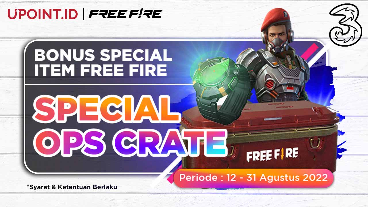 Bonus Item Free Fire Special Ops Crate Hanya Top Up Tri di UPOINT.ID