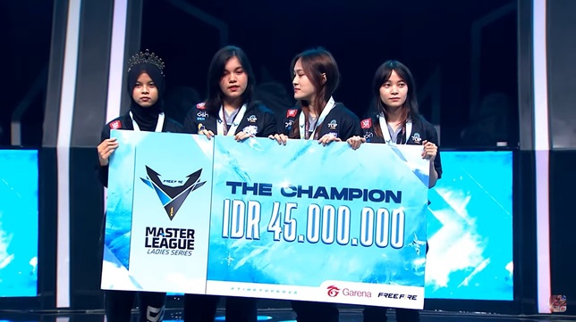 Tampil Mendominasi, EVOS Luna Keluar Sebagai Juara FFML Ladies Series Season 1