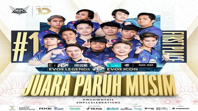 EVOS Legends Berhasil Tampil Sebagai Juara Paruh Musim MPL ID Season 10