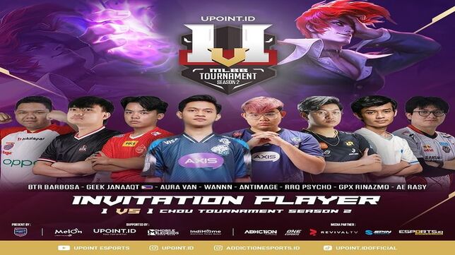 8 Pemain Profesional Hadir Dalam Turnamen 1 vs 1 Chou Tournament Season 2 UPoint Esports